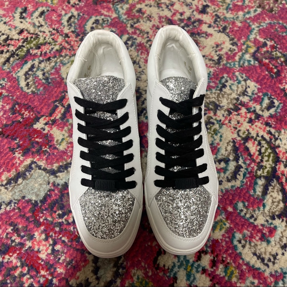Sam Edelman High Top Glitter Sneakers